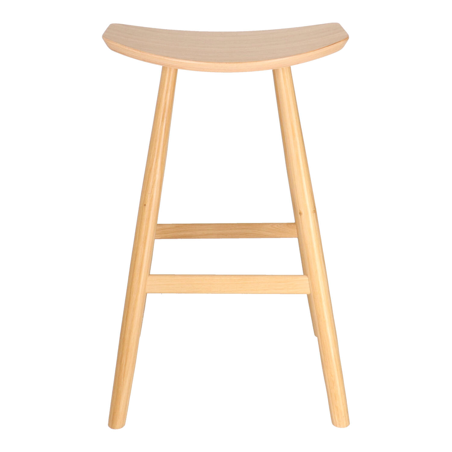 K XTON KYOTO Natural Scandinavian Wooden indoor bar stool